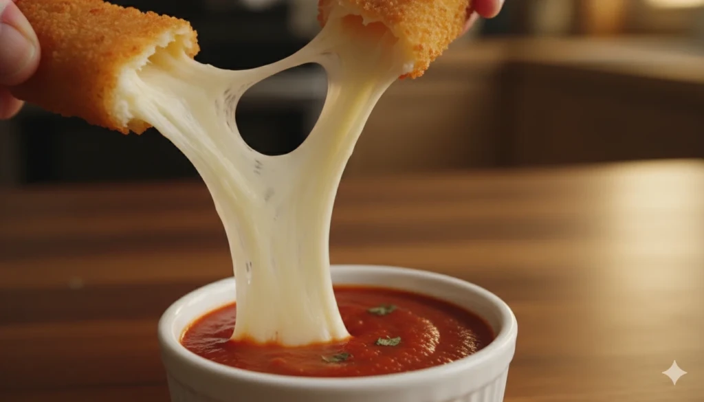 Air Fryer Mozzarella Sticks (No Oil) – Same Crunch, Lighter Bite