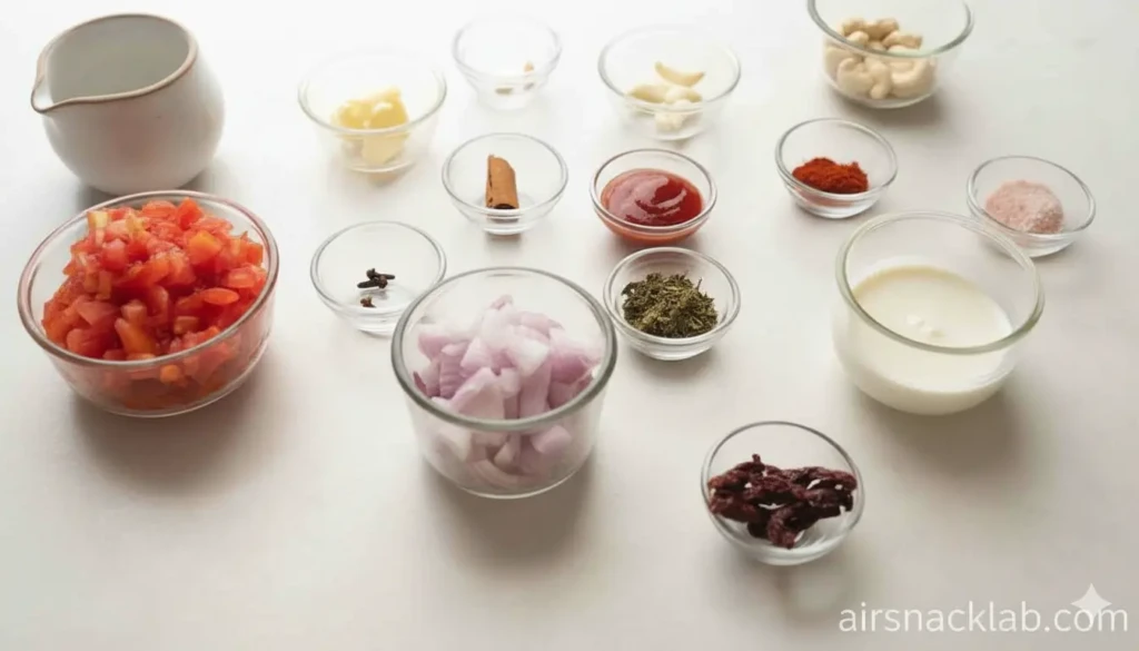 Ingredients for Butter Chicken Gravy