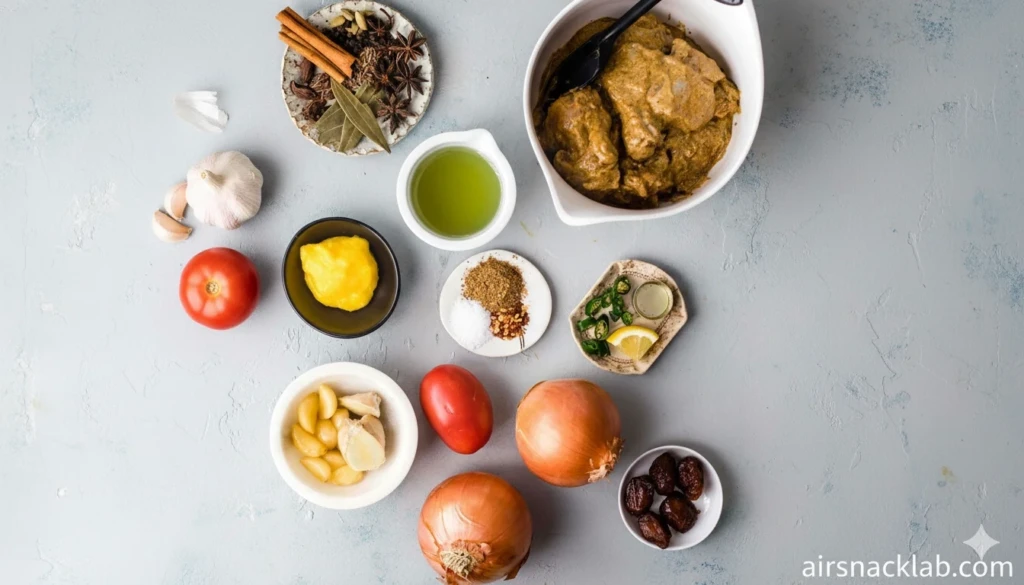 Masala ingredients of Hyderabadi Dum Biryani Recipe