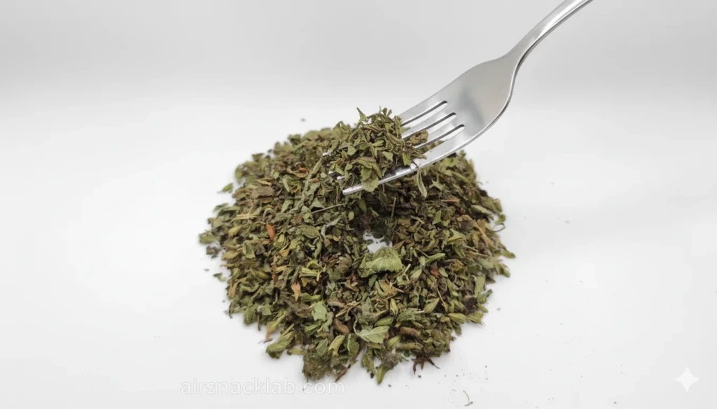 Lemon balm dried leaves used for making herbal tea and lemon balm drinks