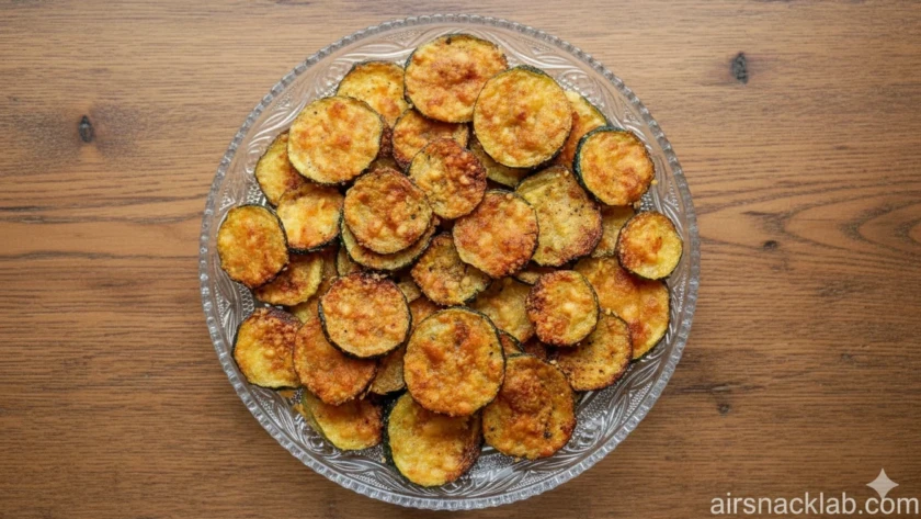 Crispy Air Fried Zucchini Chips
