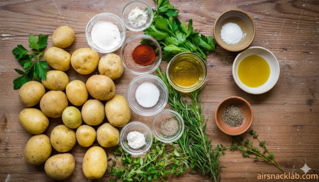  air fried potato chips ingredient