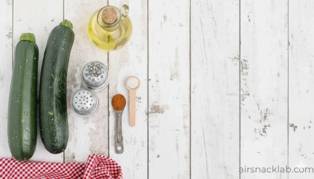 Ingredients for Air Fried Zucchini Chips